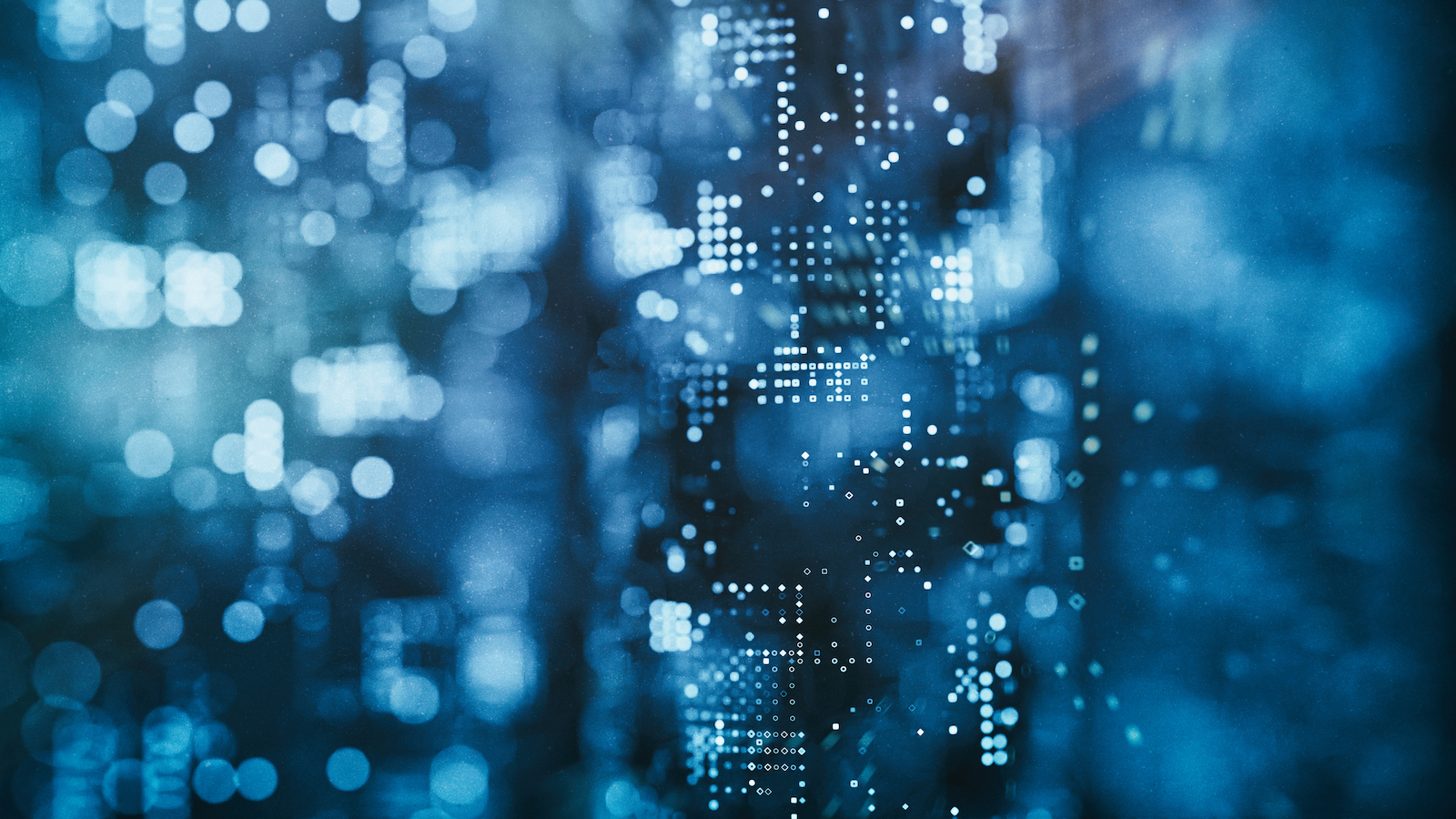 numbers and codes against blue background