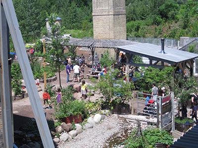 Photo of the Children's Garden at Evergreen Brick Works