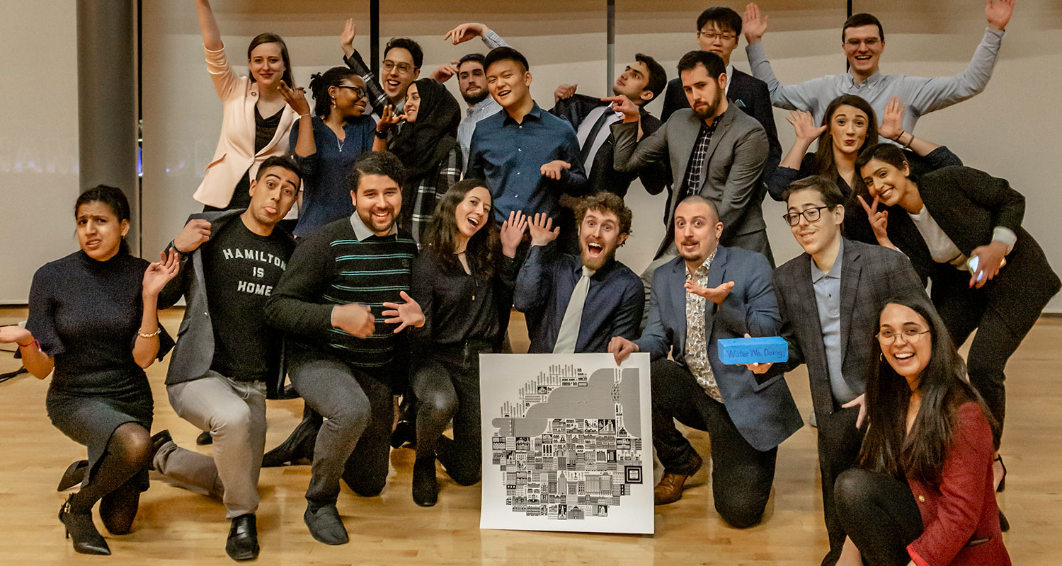 Winners of the Hamilton 2019 Future City Builders Urban Action Pitch-Off. Image: Andrew Parrins