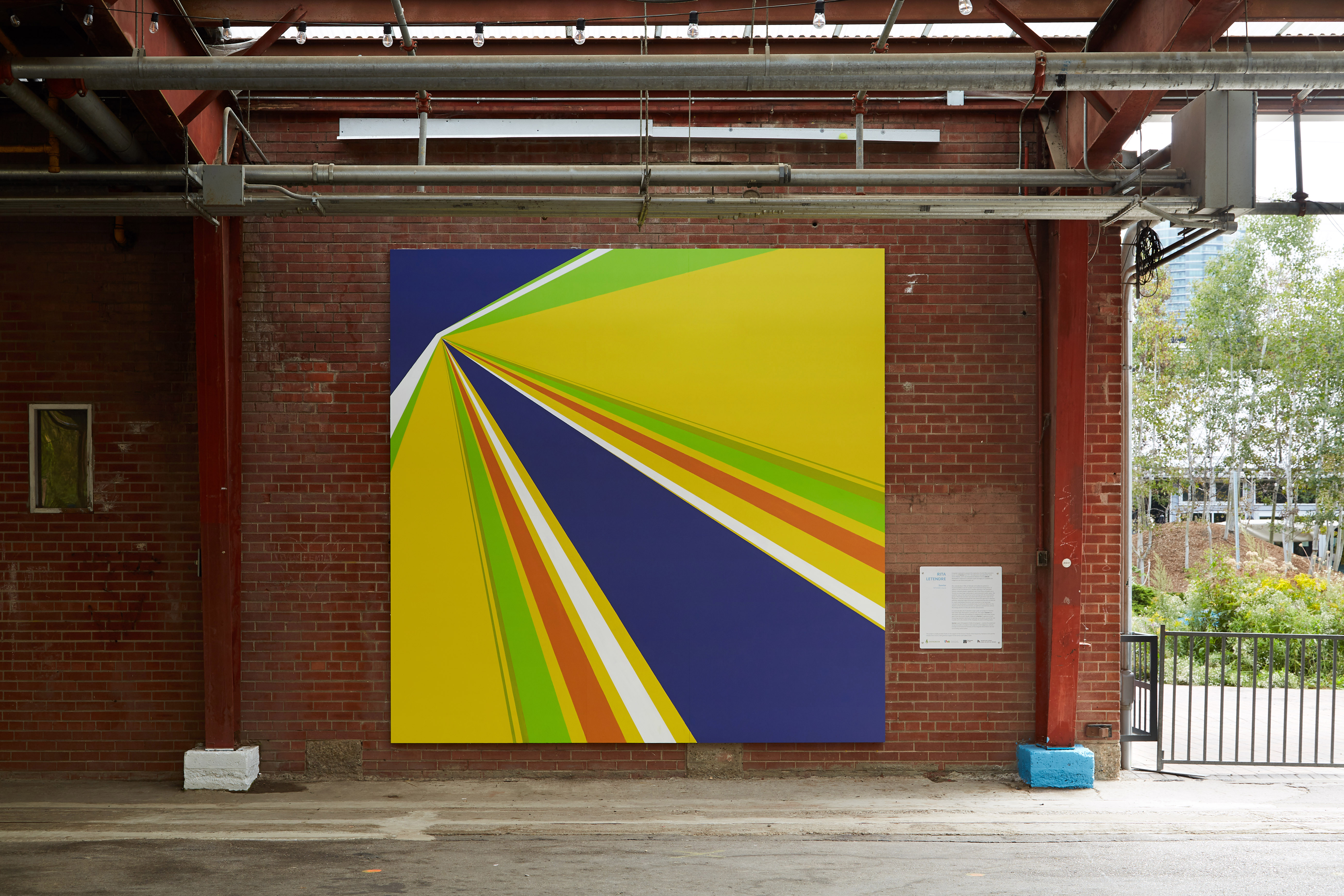 A painted mural